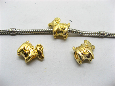 60 Golden Plated Alloy Pandora Goat Thread Beads ac-sp476 60 Golden Plated Alloy Pandora Goat Thread Beads ac-sp476