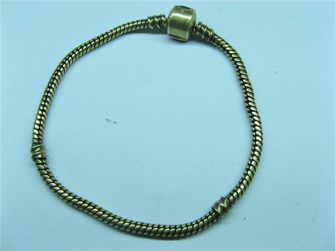 4Pcs Bronze Plated European Bracelet 19cm - Click Image to Close