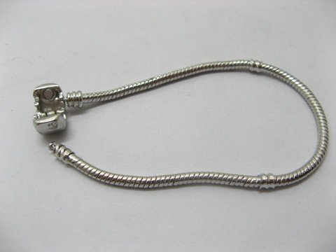 4Pcs European Nickel Plated Bracelet w/Clasp 21cm - Click Image to Close
