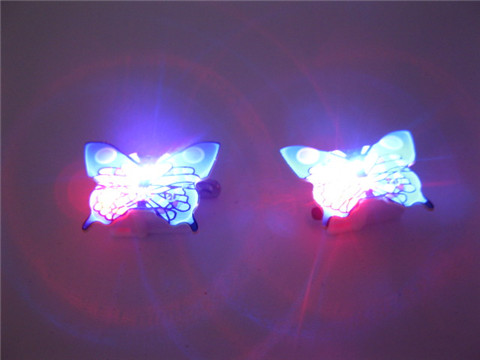 25X New Vivid Butterfly Flashing Badge - Click Image to Close