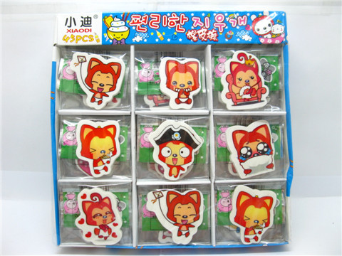 45 Novelty Red Fox Ali Shape Erasers Assorted - Click Image to Close