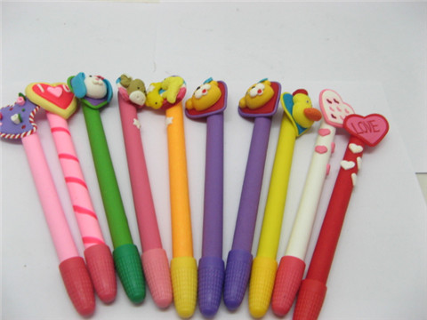 10 Funny Polymer Clay Pens Cartoon Top Assorted 10 Funny Polymer Clay Pens Cartoon Top Assorted