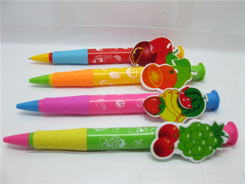 16Pcs Jumbo Automatic Ball Point Pens Fruit Design - Click Image to Close