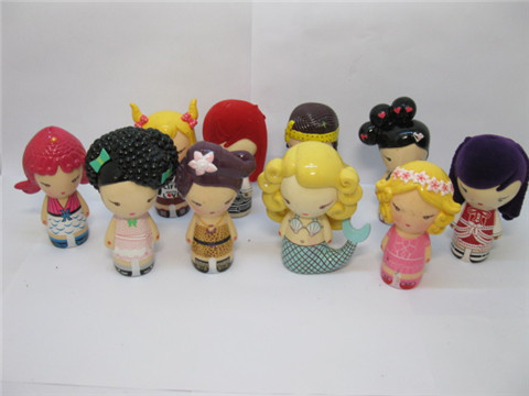 10 New Japanese Dolls Figures Assorted - Click Image to Close