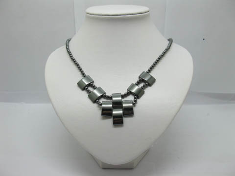 12 Hematite Beaded Necklaces with Lobster Clasp 12 Hematite Beaded Necklaces with Lobster Clasp