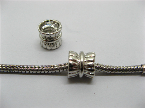 20 Alloy Barrel Thread European Beads pa-m37 - Click Image to Close