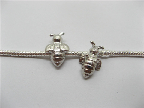 20 Alloy Bee Thread European Beads pa-m76 - Click Image to Close