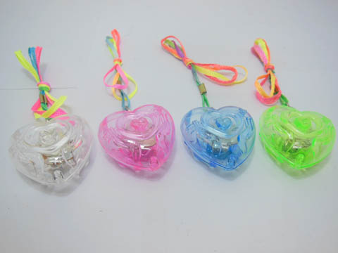 70 Flashing Plastic Heart Necklace For Disco Party Mixed Color 70 Flashing Plastic Heart Necklace For Disco Party Mixed Color
