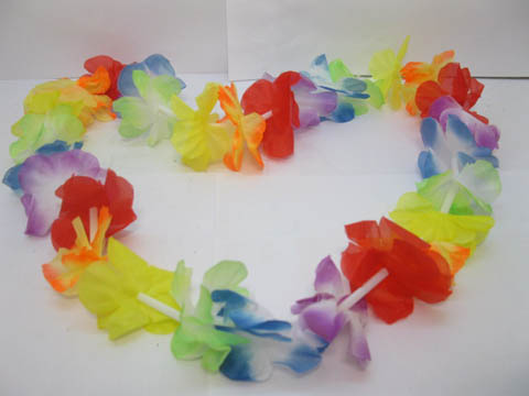 12 Hawaiian Dress Party Flower Leis/Lei Flower Mixed 104cm - Click Image to Close