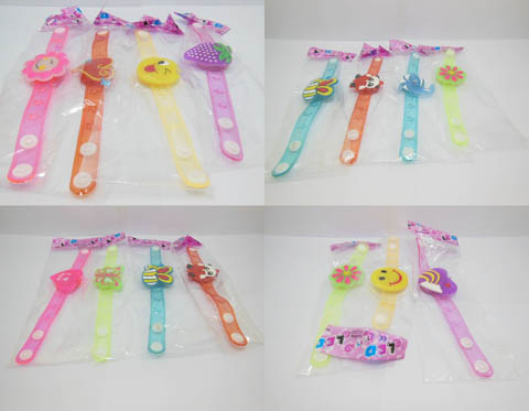 12 New Flashing Cartoon Bracelet Bangle For Kid - Click Image to Close