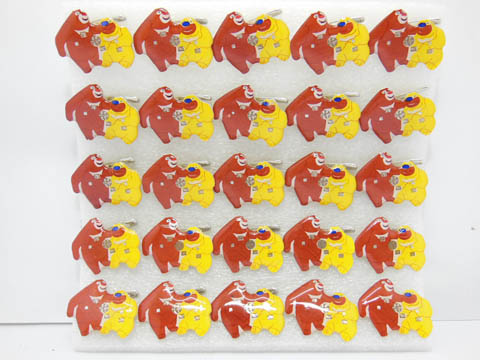25X Funny Cute Double Bear Flashing Badge - Click Image to Close
