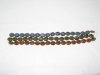 3String X 17Pcs Metallic Golden Flat Oval glass beads 3String X 17Pcs Metallic Golden Flat Oval glass beads