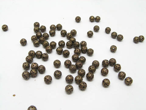 1000 6mm Antique Bronze Filigree Spacer Beads 1000 6mm Antique Bronze Filigree Spacer Beads