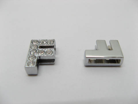 10 Fashion Rhinestone Letter "F" Beads Collar Charms 10 Fashion Rhinestone Letter "F" Beads Collar Charms