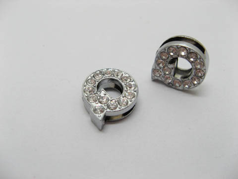 10 Fashion Rhinestone Letter "Q" Beads Collar Charms 10 Fashion Rhinestone Letter "Q" Beads Collar Charms