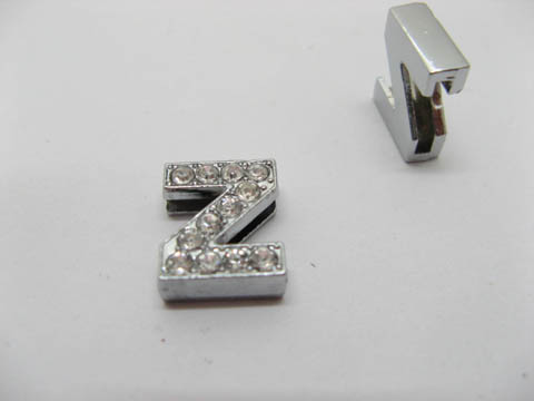 10 Fashion Rhinestone Letter "Z" Beads Collar Charms 10 Fashion Rhinestone Letter "Z" Beads Collar Charms