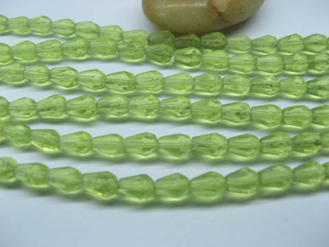 100 Strands Green Faceted TearDrop Glass Beads 7x5mm 100 Strands Green Faceted TearDrop Glass Beads 7x5mm