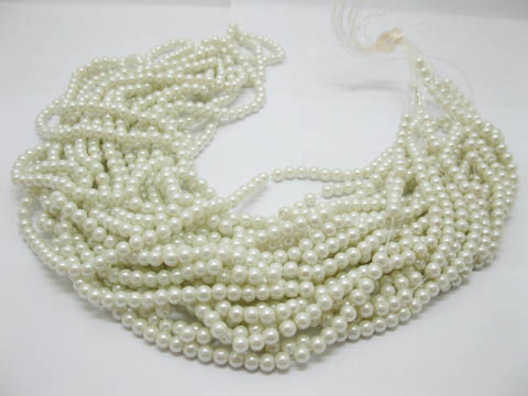 1Bag X 1700Pcs Glass Pearl Color Pearl Beads 6mm Dia. - Click Image to Close