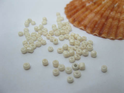 1Bag X 30000Pcs Opaque Glass Seed Beads 2mm Ivory - Click Image to Close