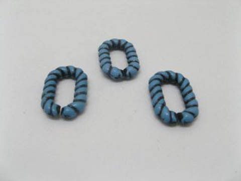 310 Blue Plastic Loop Beads Jewelry finding 310 Blue Plastic Loop Beads Jewelry finding