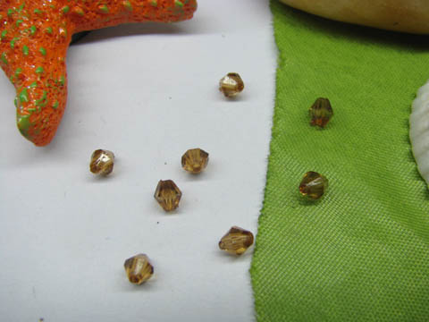 2500 Brown Acrylic Bicone Beads 8mm Finding 2500 Brown Acrylic Bicone Beads 8mm Finding