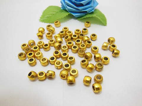 2100pcs Golden Plated Pony Beads Jewelry Finding - Click Image to Close