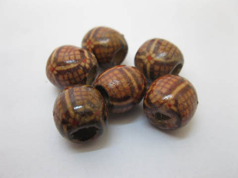 300Pcs Round Barrel European Style Pony Wooden be-w79 - Click Image to Close