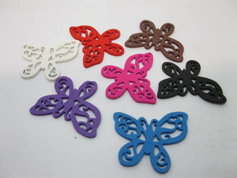 150 Hollow Out Butterfly Wooden Beads Jewelry Findings 150 Hollow Out Butterfly Wooden Beads Jewelry Findings