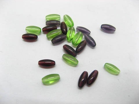 1000gram Purple & Green Plastic Beads - Click Image to Close