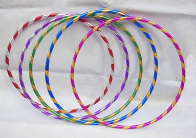 10 New Colorful Hula Hoops Exercise Sports Hoop 55cm - Click Image to Close