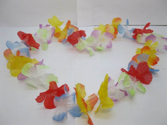 12 Hawaiian Dress Party Flower Leis/Lei toy-o97 - Click Image to Close