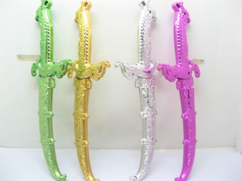 10 Plastic Dragon Sword Great Toy Mixed Colour - Click Image to Close