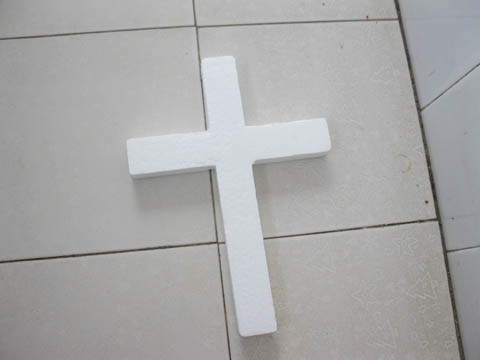 4X Styrofoam Foam Cross Decoration Craft DIY 35.5cm Long - Click Image to Close