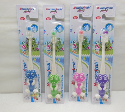 12X New Frog of Kids Morning Kiss Toothbrush Mixed - Click Image to Close