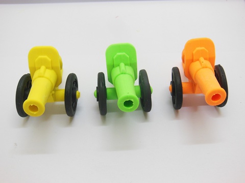 36Pcs New Detachable Novelty Erasers Cannon Shaped Mixed - Click Image to Close