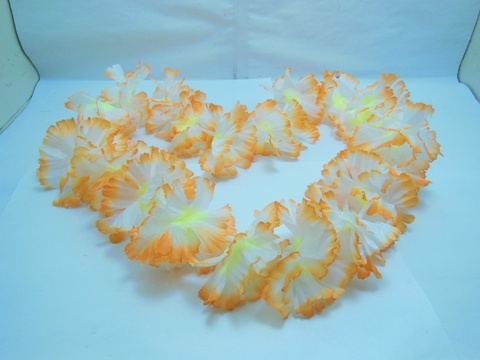 60X Orange Hawaiian Dress Party Flower Leis/Lei 60X Orange Hawaiian Dress Party Flower Leis/Lei