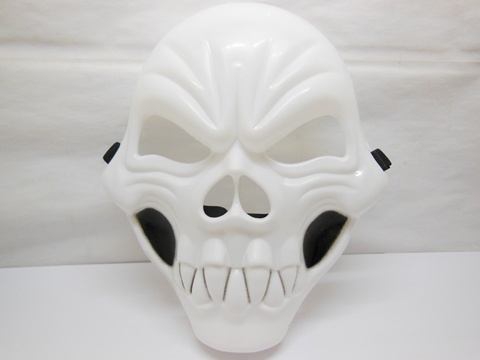 12Pcs Plastic White Skull Mask Dress Up Masks Party Favor 12Pcs Plastic White Skull Mask Dress Up Masks Party Favor