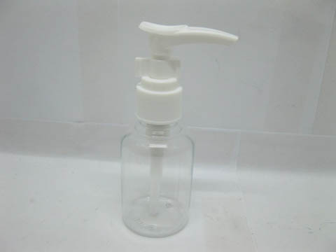 12x Transparent Barber Comestic Press Bottle 50ml - Click Image to Close